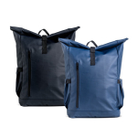 Sac à dos enroulable avec revêtement PU et poche ordinateur 15,6'' vue plusieurs couleurs
