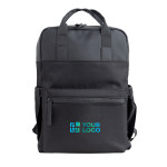 Sac à dos extensible « sous le siège » en similicuir pour PC 14'' vue avec impression