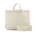 Sac de courses pliable en coton et plastique recyclés 140 g/m² vue 2