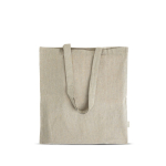Sac en coton recyclé mélangé avec anses longues, résistance 8 kg couleur vert olive Vue 1