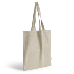 Sac en coton recyclé mélangé avec anses longues, résistance 8 kg Vue 1