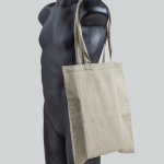 Sac en coton recyclé mélangé avec anses longues, résistance 8 kg