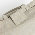 Sac pliable en coton recyclé avec soufflet et anses courtes 150 g/m²