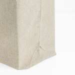 Sac pliable en coton recyclé avec soufflet et anses courtes 150 g/m² vue 2