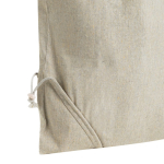 Sac pliable en coton recyclé mélangé avec anses longues 150 g/m² Vue 1