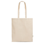 Tote bag en matériau écologique 140 g/m² avec longues anses couleur beige
