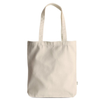 Sac en coton et plastique recyclés avec anses 310 g/m² couleur beige