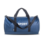 Sac de sport résistant avec revêtement en cuir synthétique vue du logo imprimé