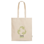 Tote bag en matière recyclée avec anses longues 180 g/m² vue détaillée 4