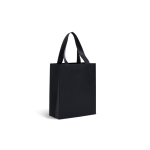 Sac en papier premium finition mate avec anses en tissu résistant 4 kg couleur noir Vue 1
