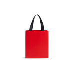 Sac en papier premium finition mate avec anses en tissu résistant 4 kg couleur rouge