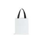 Sac en papier premium finition mate avec anses en tissu résistant 4 kg couleur blanc
