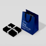 Sac en papier premium finition mate avec anses en tissu résistant 4 kg vue 2