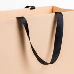 Sac en papier premium finition mate avec anses en tissu résistant 4 kg Vue 1