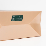 Sac en papier premium finition mate avec anses en tissu résistant 4 kg vue 2