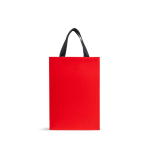 Sac en papier premium et mate avec anses en tissu résistantes 7 kg couleur rouge