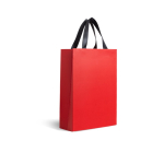 Sac en papier premium et mate avec anses en tissu résistantes 7 kg couleur rouge Vue 1