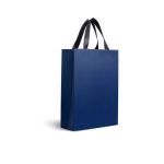 Sac en papier premium et mate avec anses en tissu résistantes 7 kg couleur bleu marine Vue 1