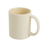 Tasse en céramique mate pour sublimation, intérieur brillant 325 ml couleur beige Vue 1