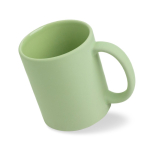 Tasse en céramique mate pour sublimation, intérieur brillant 325 ml couleur vert menthe vue 2