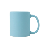 Tasse en céramique mate pour sublimation, intérieur brillant 325 ml couleur bleu ciel