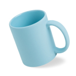 Tasse en céramique mate pour sublimation, intérieur brillant 325 ml couleur bleu ciel vue 2