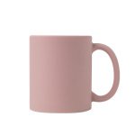 Tasse en céramique mate pour sublimation, intérieur brillant 325 ml couleur rose clair 