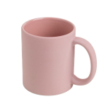 Tasse en céramique mate pour sublimation, intérieur brillant 325 ml couleur rose clair  Vue 1