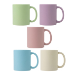 Tasse en céramique mate pour sublimation, intérieur brillant 325 ml vue plusieurs couleurs