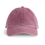 Casquette vintage non structurée à 6 panneaux en coton 250 g/m² couleur bordeaux