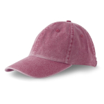 Casquette vintage non structurée à 6 panneaux en coton 250 g/m² couleur bordeaux vue 2