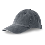 Casquette vintage non structurée à 6 panneaux en coton 250 g/m² couleur noir vue 2
