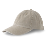 Casquette vintage non structurée à 6 panneaux en coton 250 g/m² couleur kaki vue 2