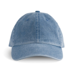 Casquette vintage non structurée à 6 panneaux en coton 250 g/m² couleur bleu marine