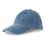 Casquette vintage non structurée à 6 panneaux en coton 250 g/m² couleur bleu marine vue 2