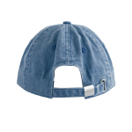 Casquette vintage non structurée à 6 panneaux en coton 250 g/m² couleur bleu marine vue détaillée 2