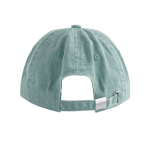 Casquette vintage non structurée à 6 panneaux en coton 250 g/m² couleur vert menthe vue détaillée 2