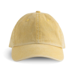 Casquette vintage non structurée à 6 panneaux en coton 250 g/m² couleur jaune clair Vue 1