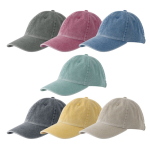 Casquette vintage non structurée à 6 panneaux en coton 250 g/m² vue plusieurs couleurs