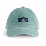 Casquette vintage non structurée à 6 panneaux en coton 250 g/m² vue du logo imprimé