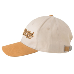 Casquette de sport bicolore structurée à 6 panneaux en coton 250 g/m² vue du logo imprimé