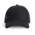 Casquette trucker à 5 panneaux avec fermeture snapback 250 g/m² couleur noir vue 11