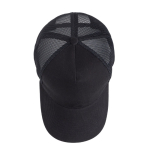 Casquette trucker à 5 panneaux avec fermeture snapback 250 g/m² couleur noir vue 3