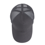 Casquette trucker à 5 panneaux avec fermeture snapback 250 g/m² couleur gris foncé vue 3