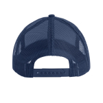 Casquette trucker à 5 panneaux avec fermeture snapback 250 g/m² couleur bleu marine vue détaillée 2