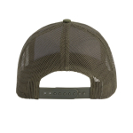 Casquette trucker à 5 panneaux avec fermeture snapback 250 g/m² couleur vert olive vue détaillée 2