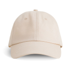 Casquette de baseball souple à 6 panneaux en coton 250 g/m2 couleur beige