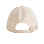 Casquette de baseball souple à 6 panneaux en coton 250 g/m2 couleur beige vue détaillée 2