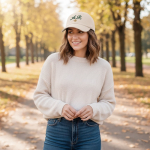 Casquette de baseball souple à 6 panneaux en coton 250 g/m2 vue d'ambiance