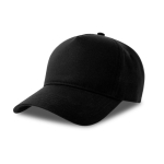 Casquette de baseball structurée à 5 panneaux avec fermeture velcro couleur noir vue 11